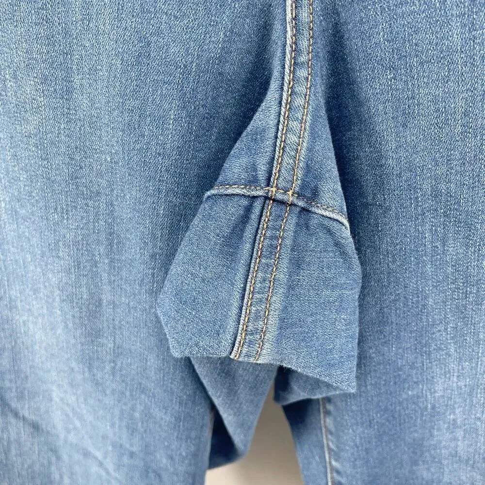 Lane Bryant Signature Fit Flex Magic Waistband Wide Leg Jeans Women’s Size 24